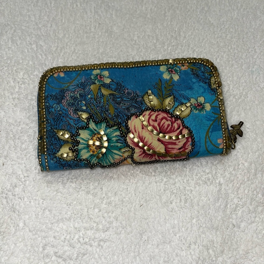 Pier 1 Beaded Vintage Wallet